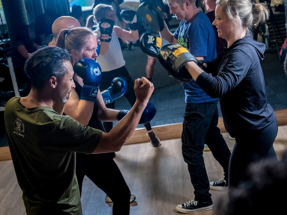 Shane from Fit My Soul in Mount Waverley running a Boxing class